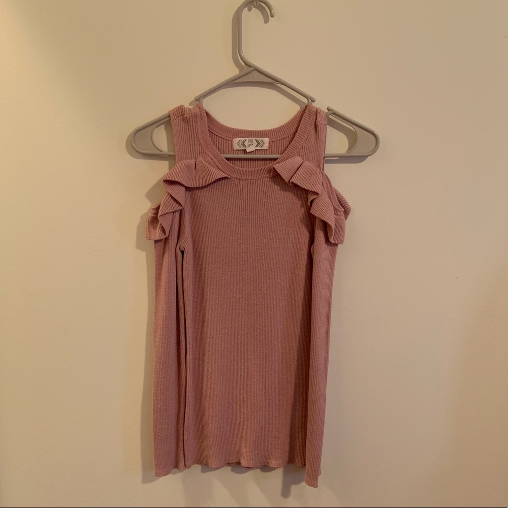 Cold-Shoulder Sweater Top